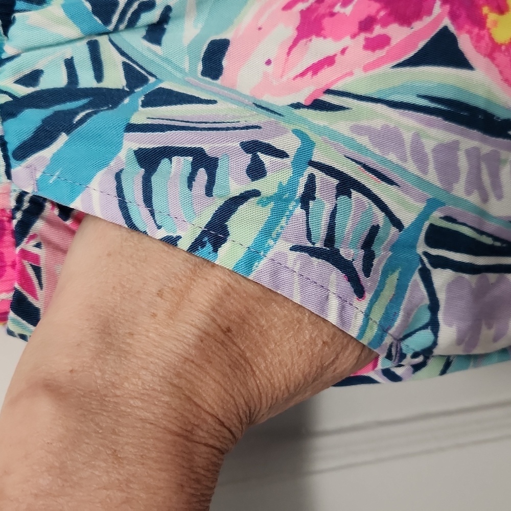 Lilly Pulitzer Multicolor Floral Ankle Pants - Picture 6 of 9